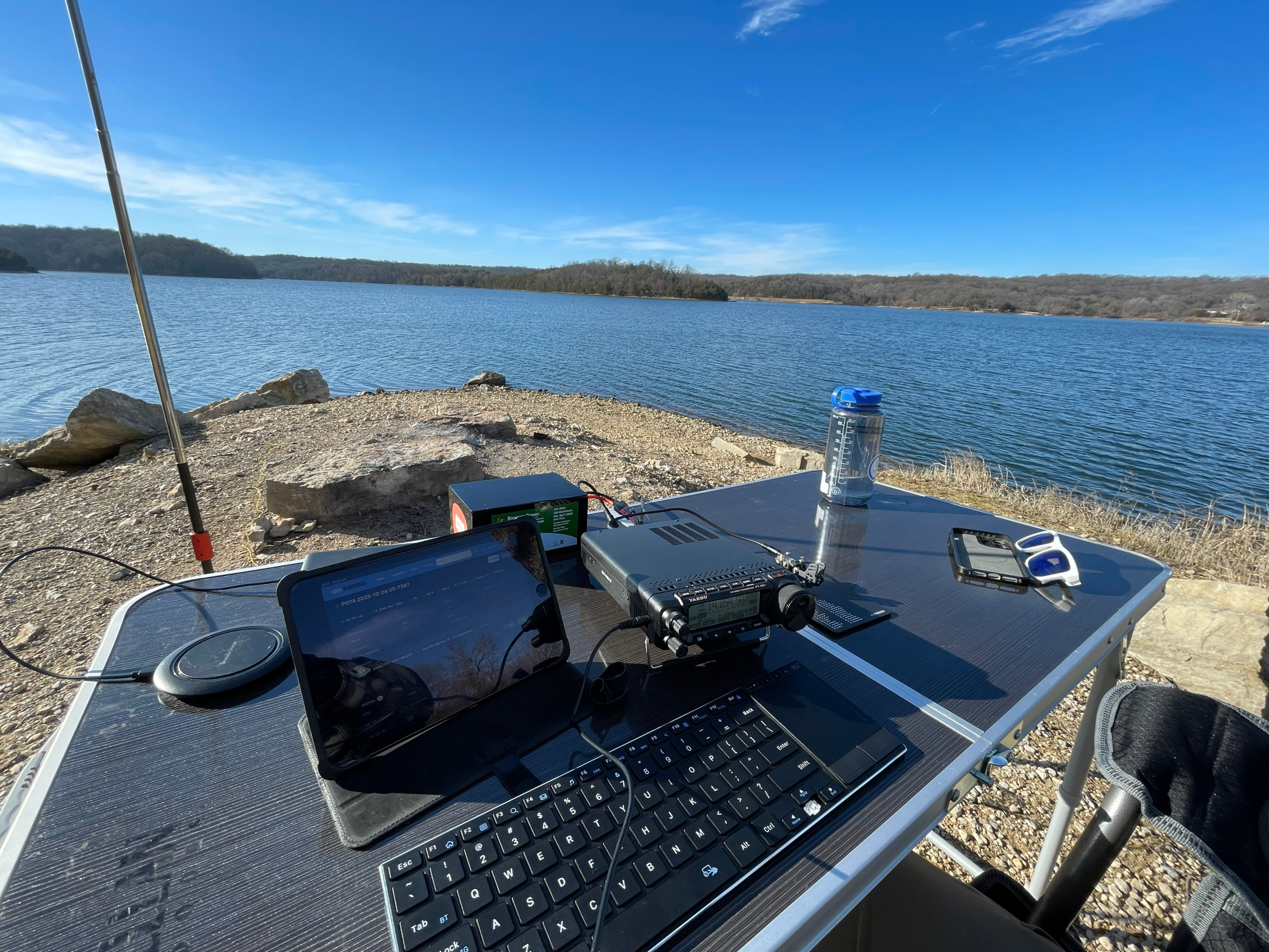 POTA 2025/12/26: Douglas State Fishing Lake