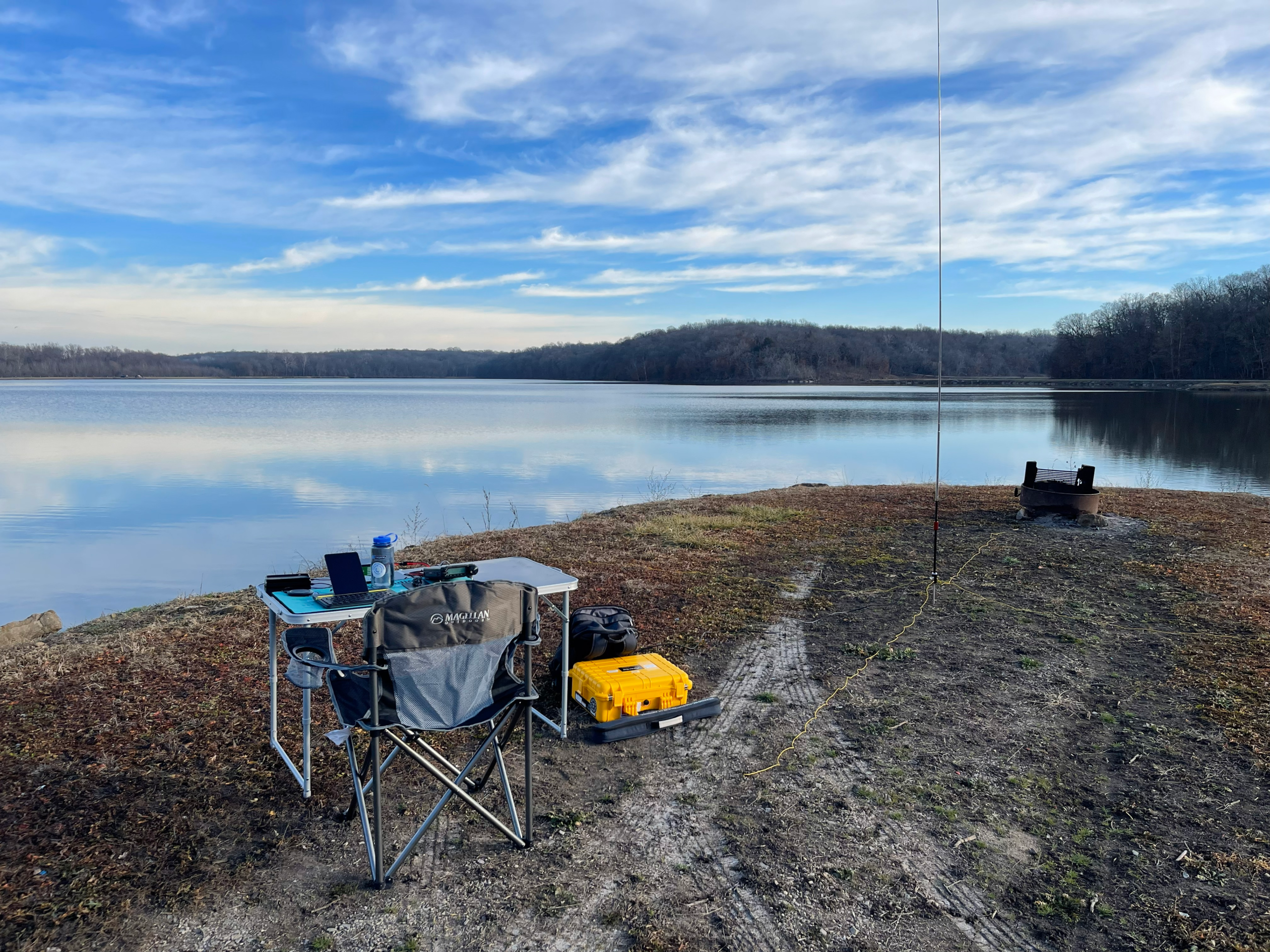 POTA 2025/12/27: Miami State Fishing Lake